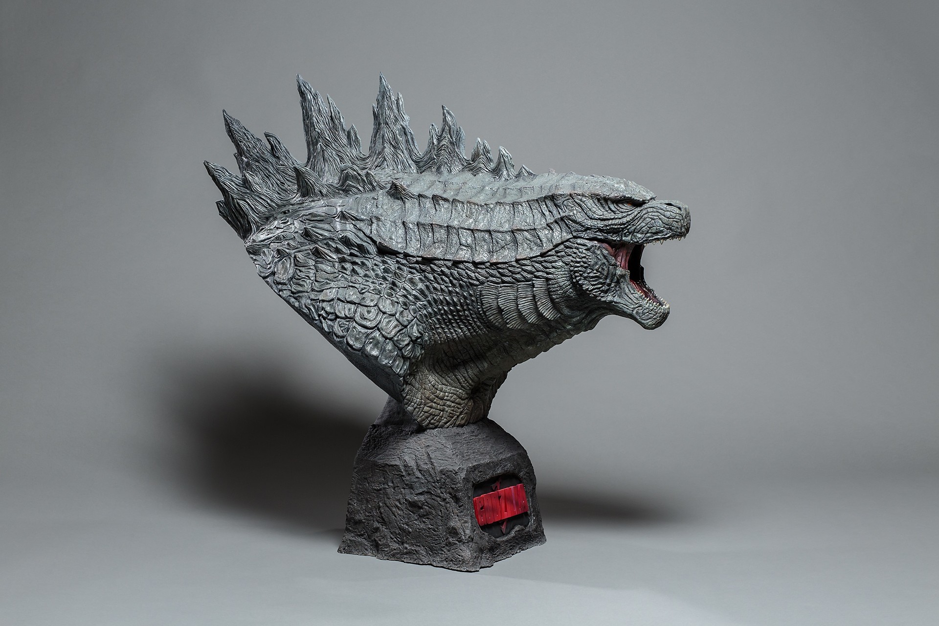 godzilla head bust
