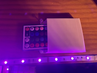 led light remote holder