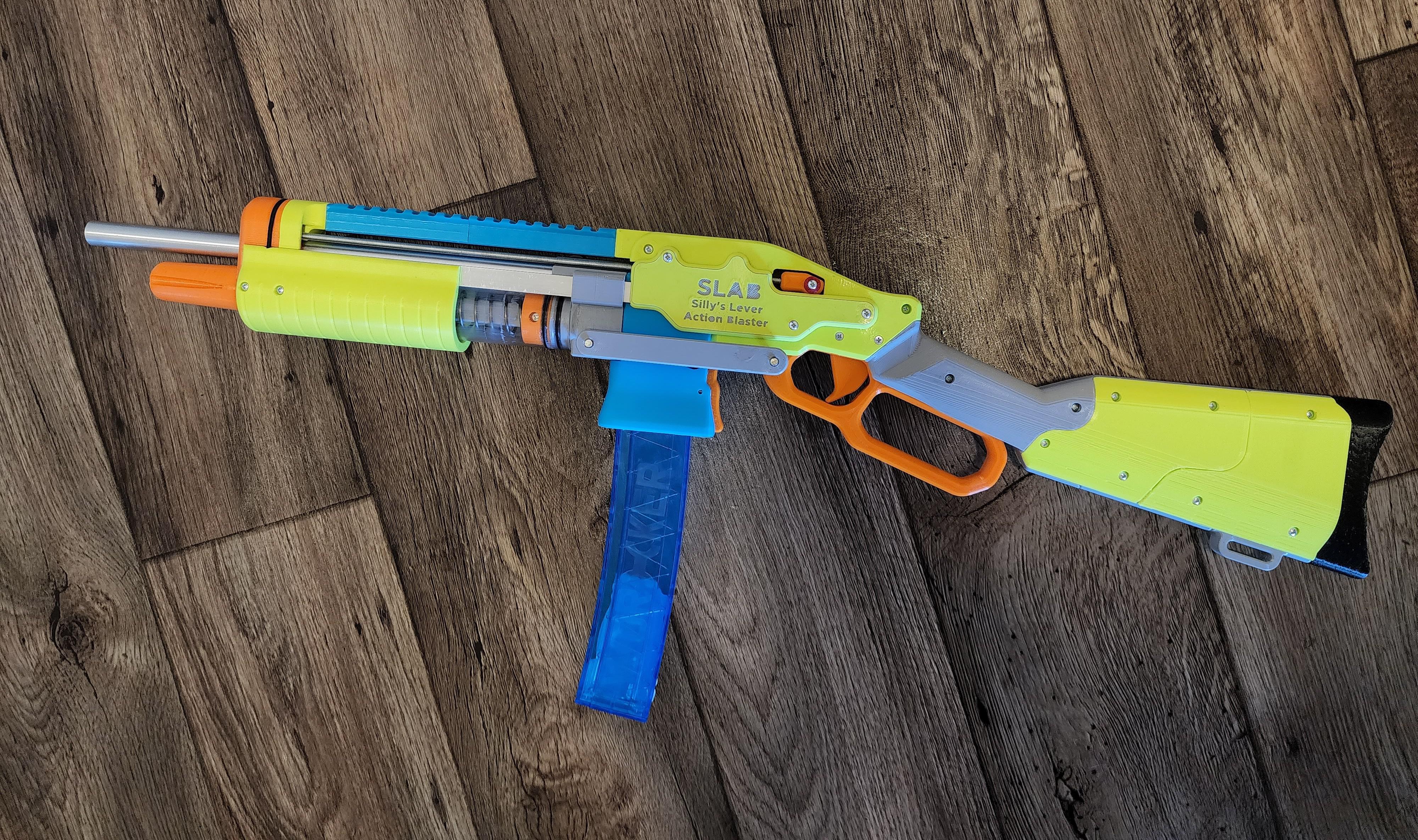 SLAB - Silly's Lever Action Blaster (Nerf Homemade) par Sillybutts ...