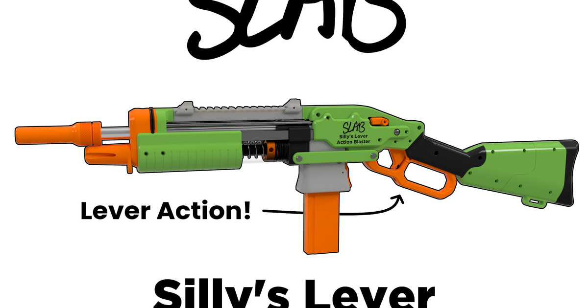 SLAB - Silly's Lever Action Blaster (Nerf Homemade) by Sillybutts ...