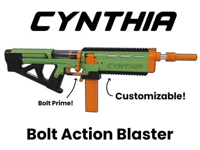 Cynthia - Bolt Action Blaster (Nerf Homemade)