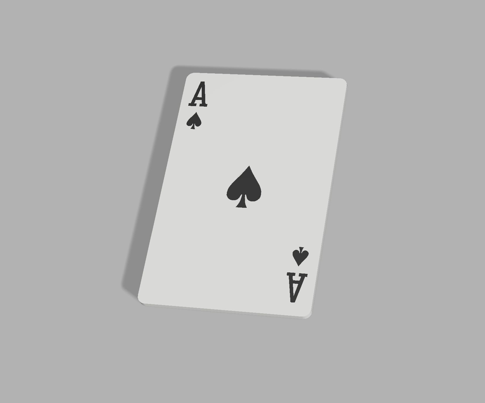 Ace of Spades by Wiseone | Download free STL model | Printables.com