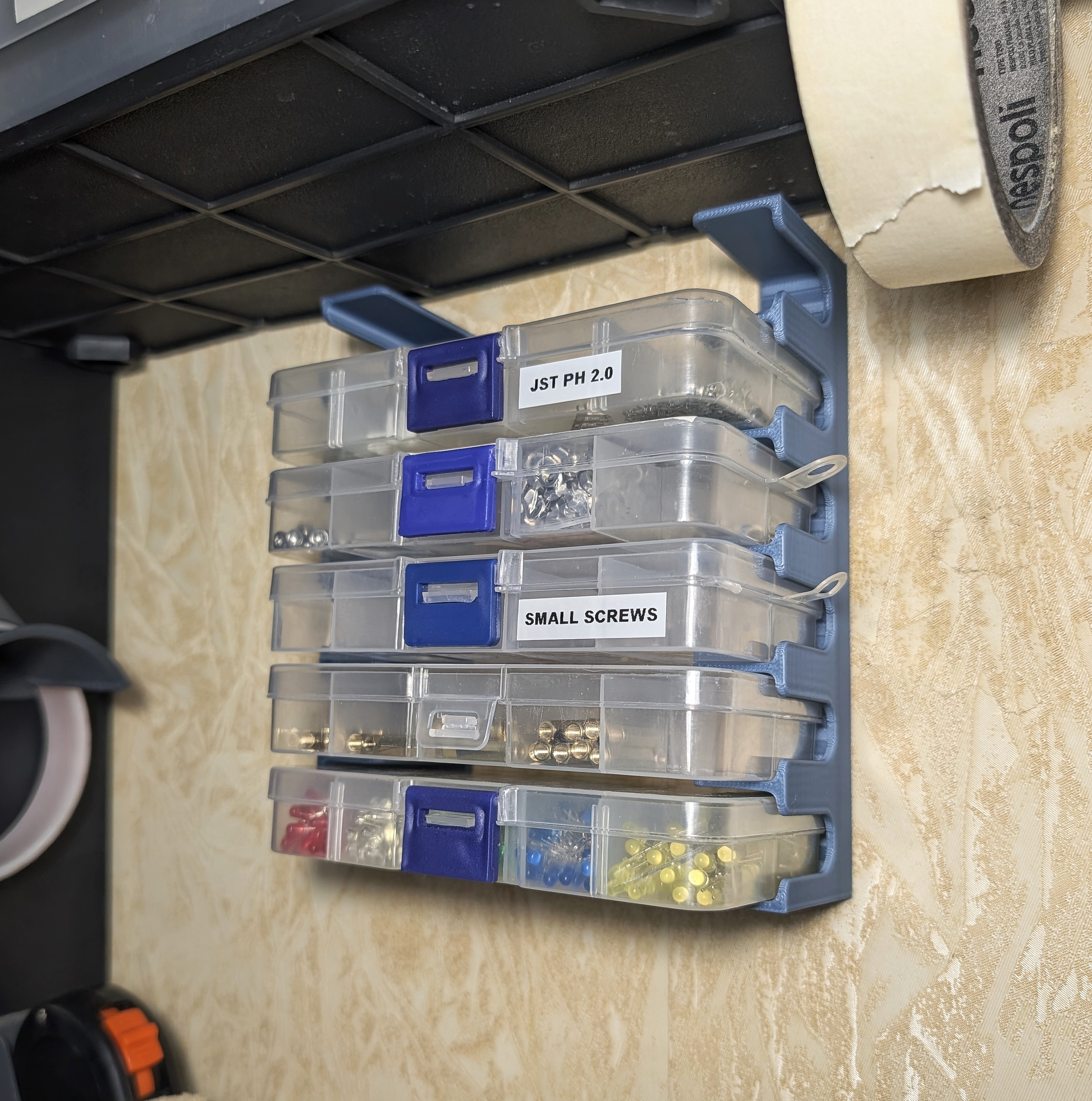 Small Parts Box Rack