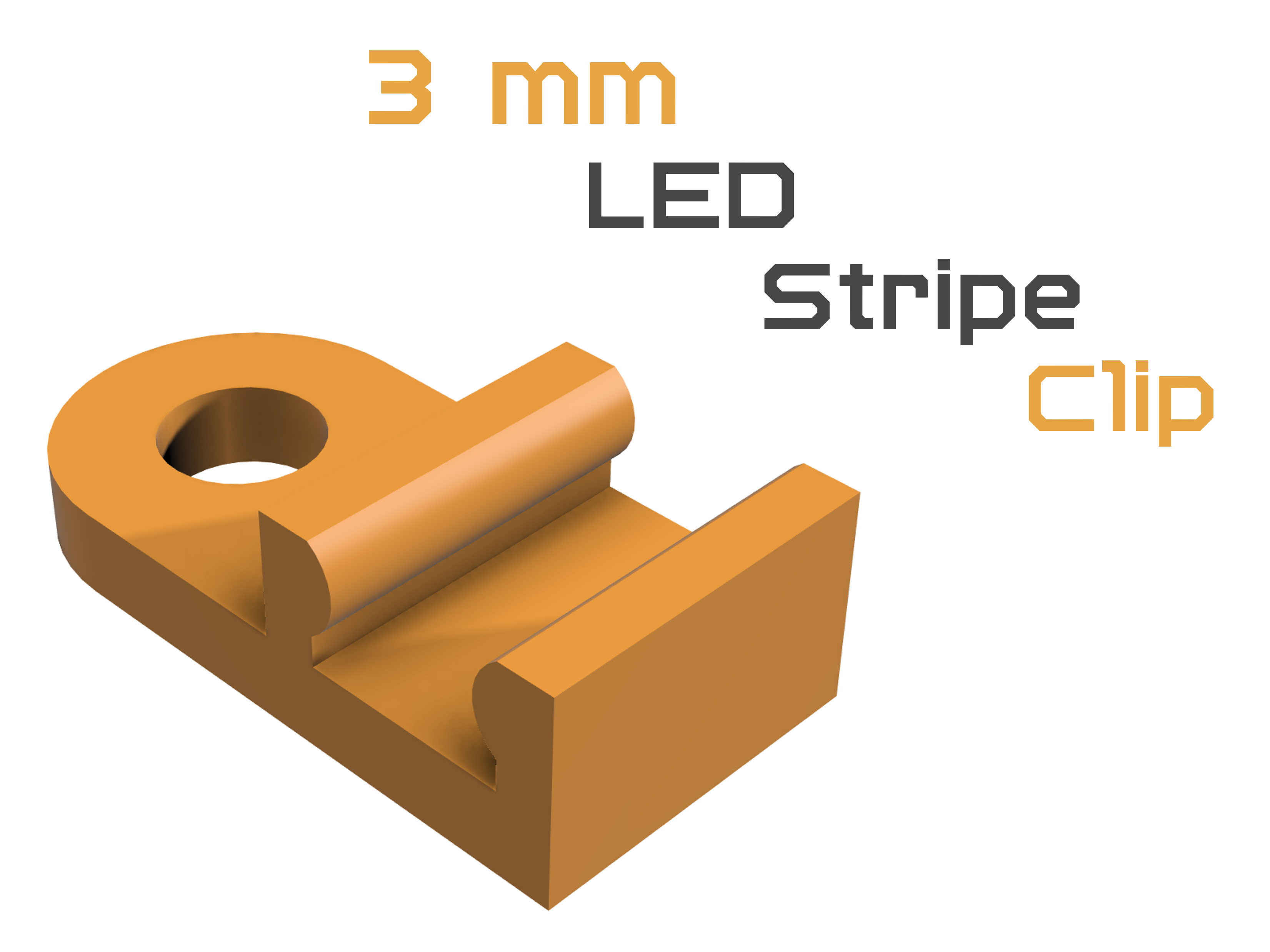 3 mm LED Stripe Clip