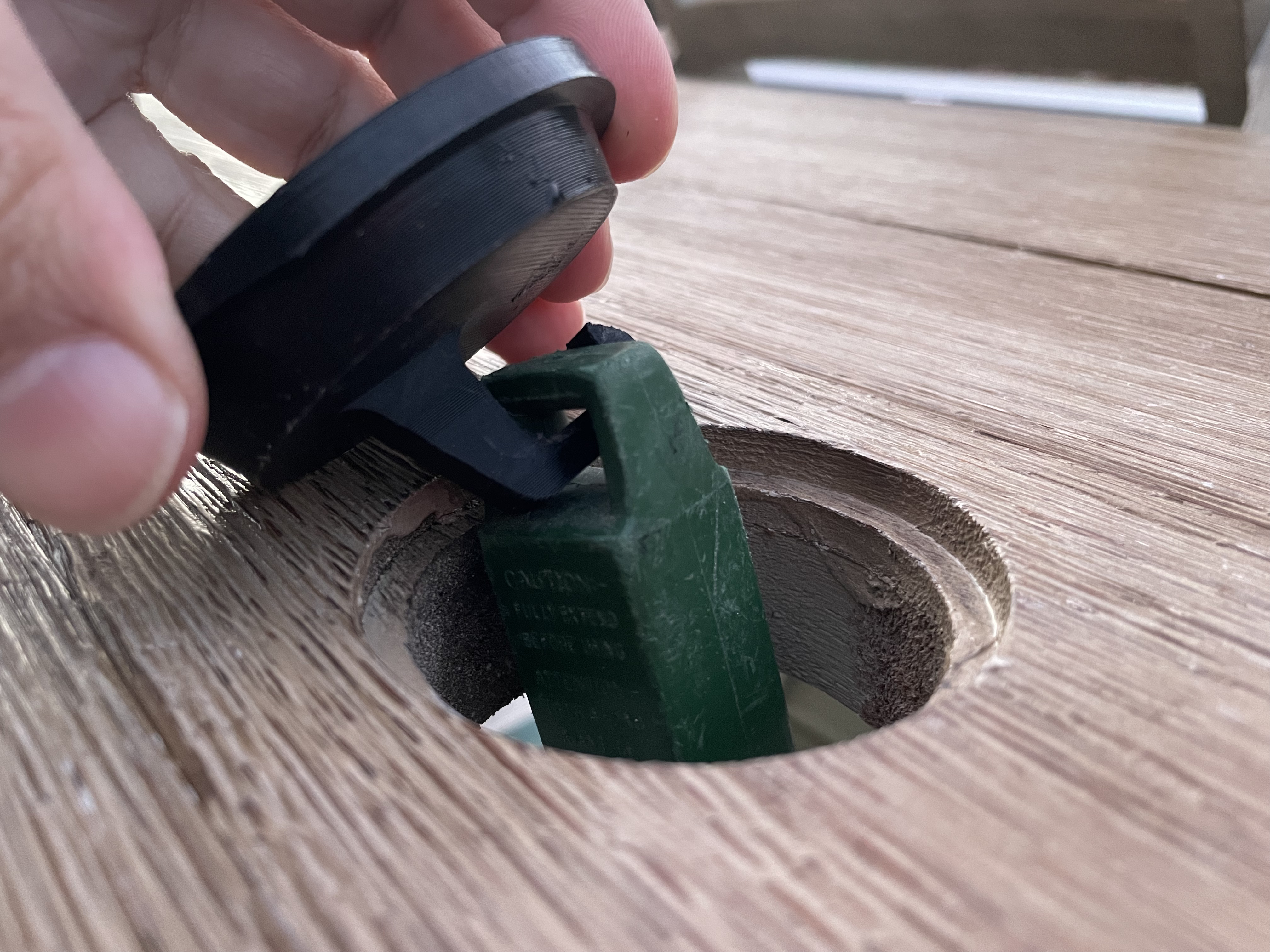 Outdoor Table Umbrella Hole Plug with Hook