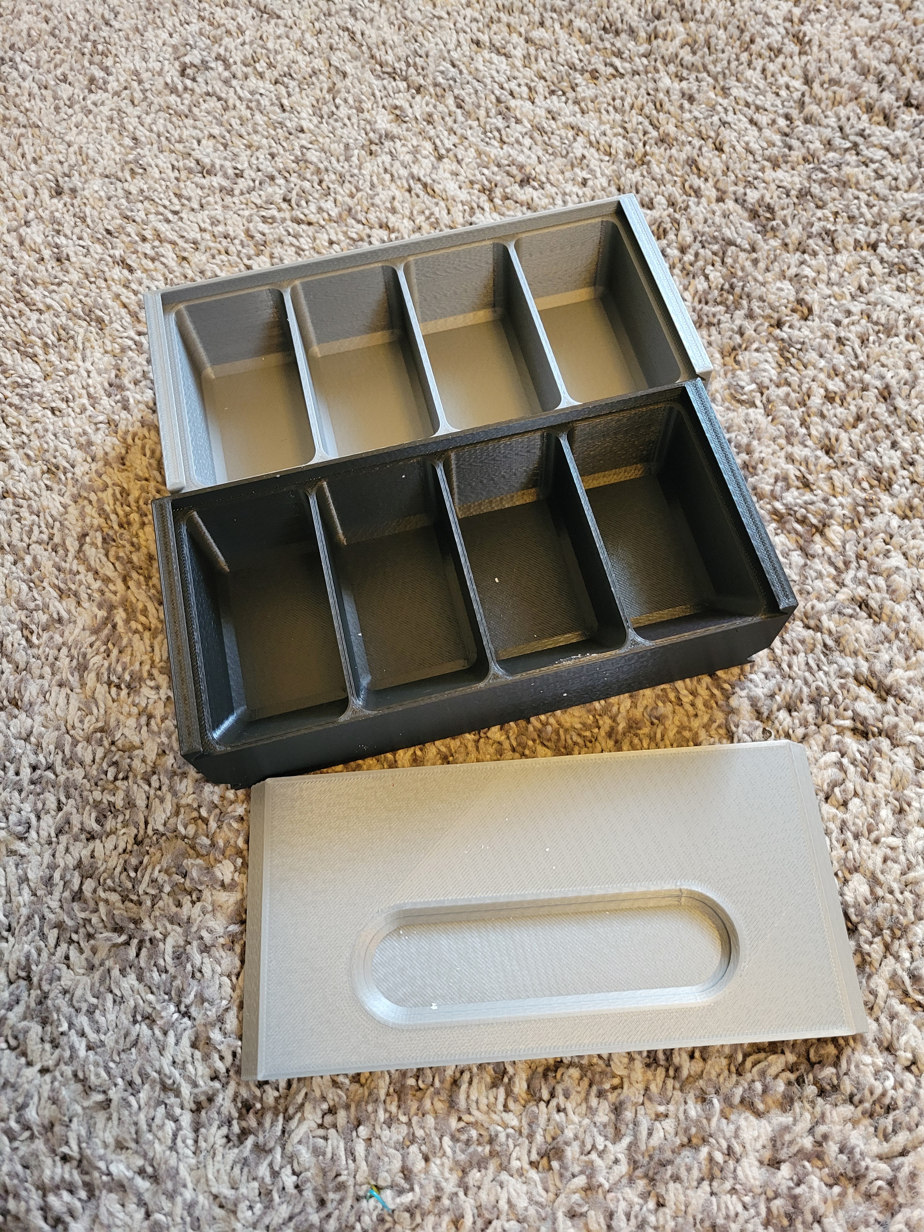 Miniatura 4 do modelo 3D Dice Storage Tray, Stacking