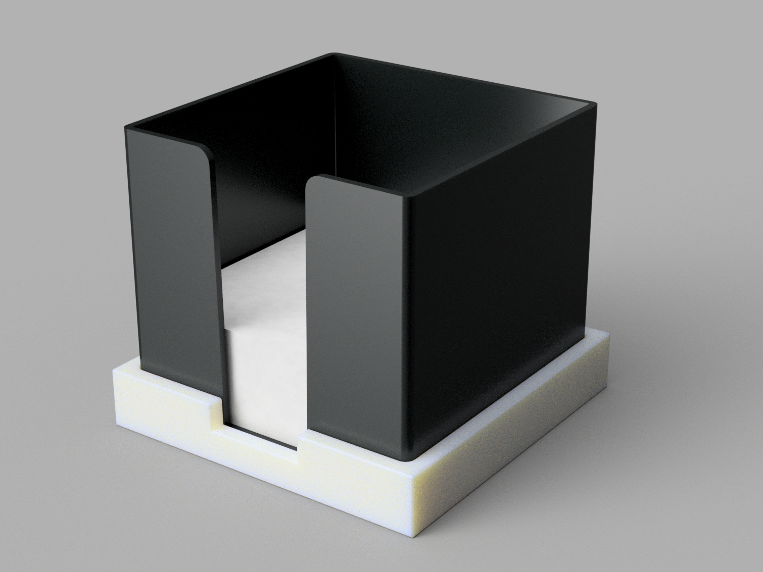 Bauhaus base for notecube holder