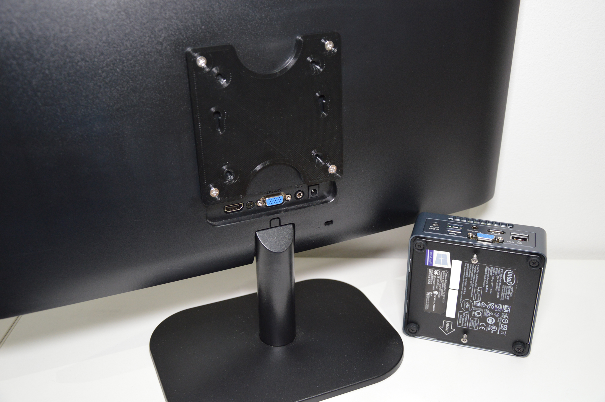 Intel NUC 100mm and 75mm VESA Mount by Evolved Origins | Download free ...