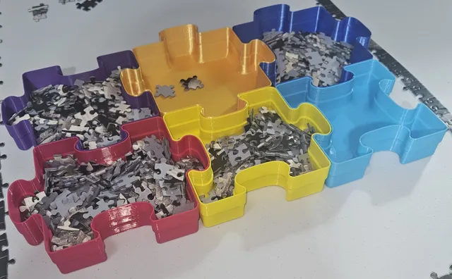 Puzzle Sorting Trays - All Shapes