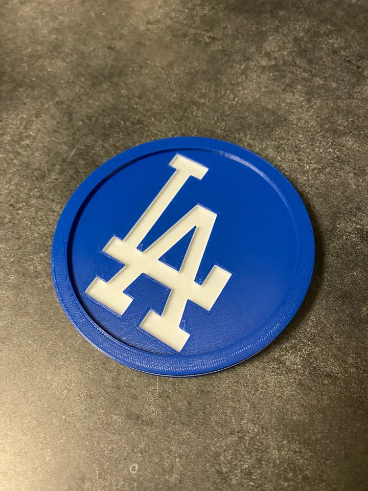LA Dodgers Coaster by HighFiveGhost | Download free STL model | Printables .com la-dodgers-coaster-by-highfiveghost-download-free-stl-model-printables-com