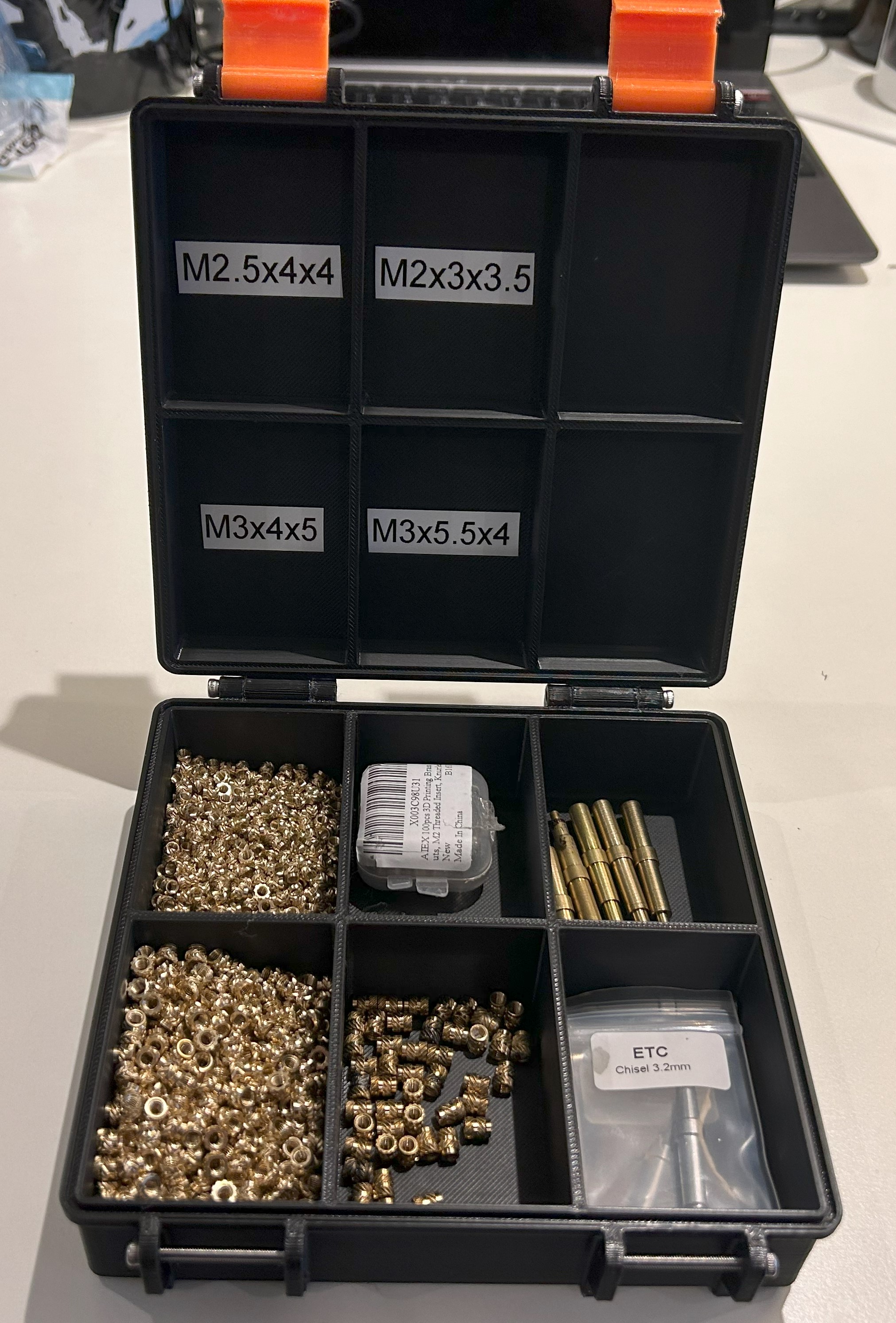 "Ultimate" Rugged Box (Parametric) with adjustable storage bins
