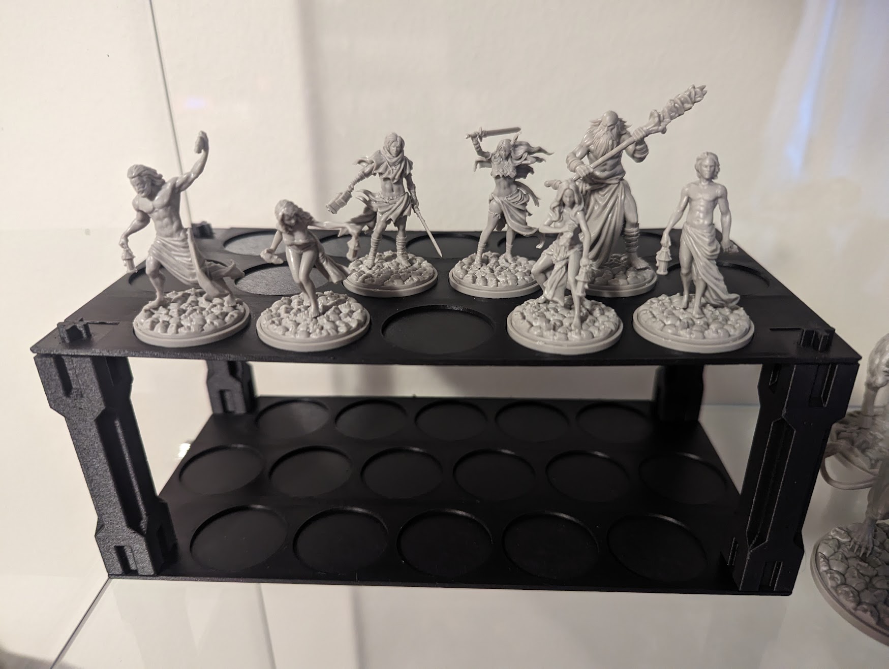 Blank+30mm stackable miniature shelves