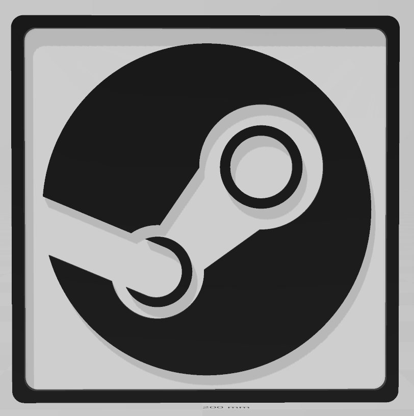 Steam Logo Coaster by Cornerstone 3D | Download free STL model ...