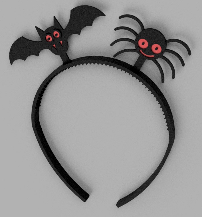 Bat and spider headband