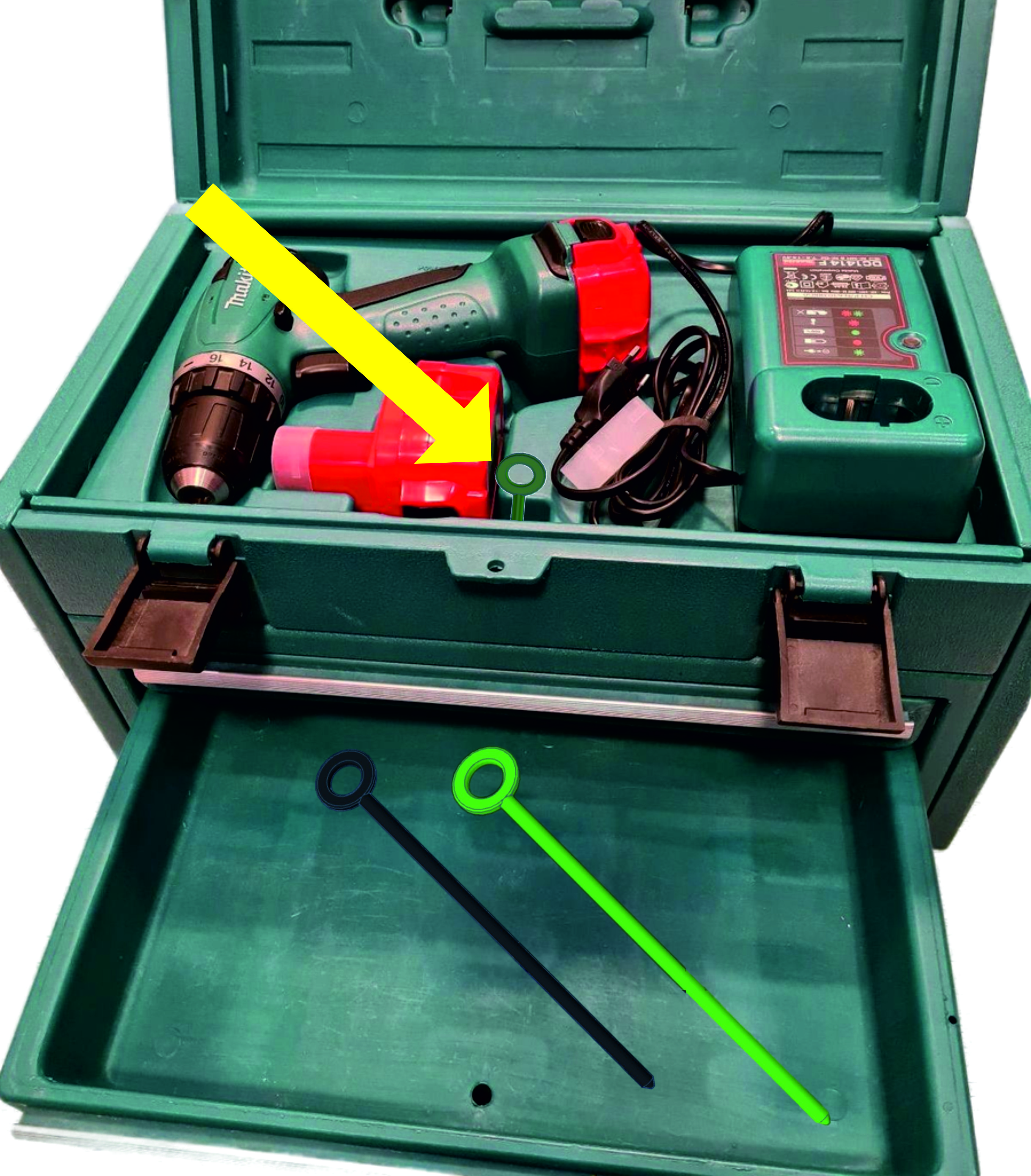 Makita Case Box Stick Splint Pin with ring