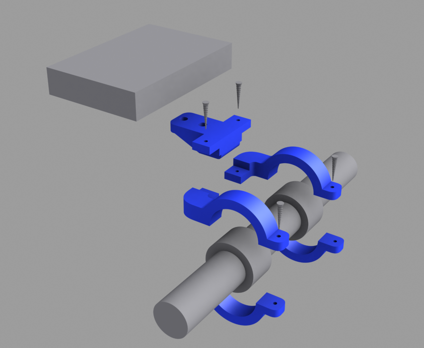 Midway Amix Pro screen holder by DizzyRide | Download free STL model ...
