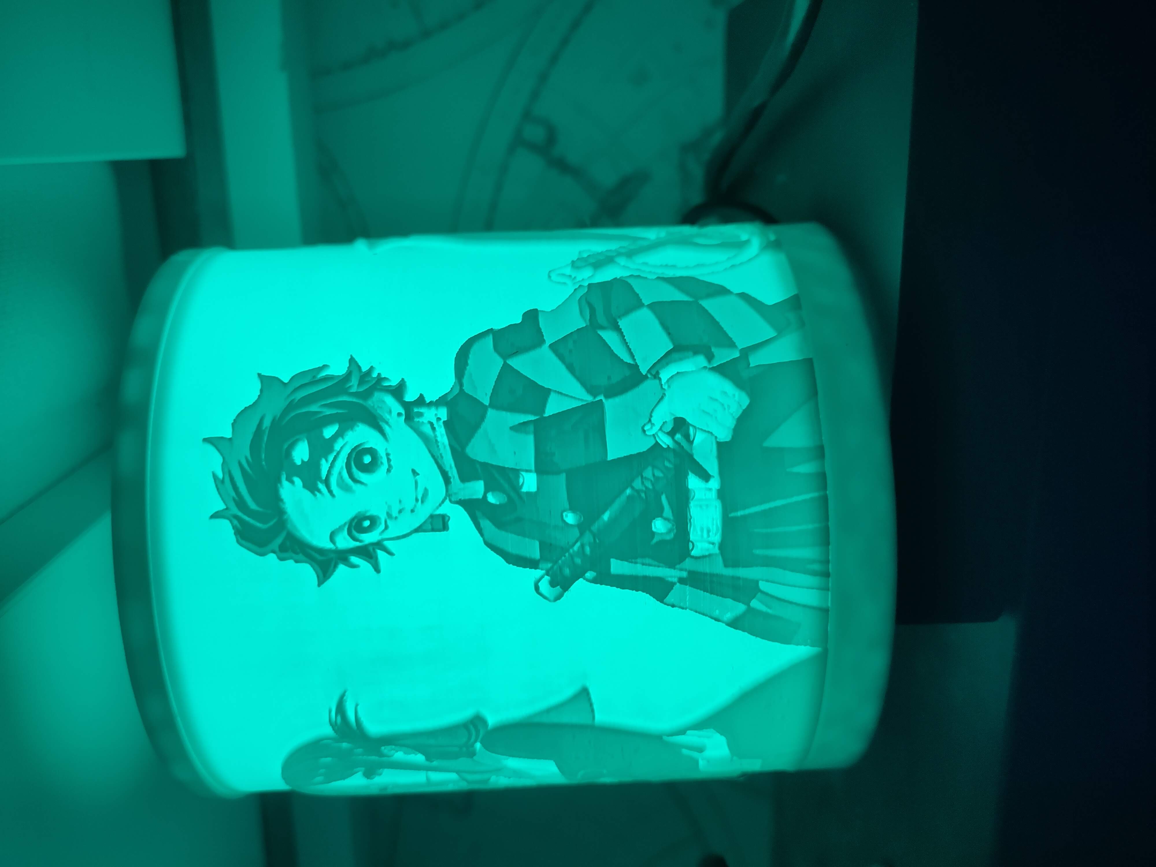 Lithophane customizable manga lamp [FreeCAD | parametric]