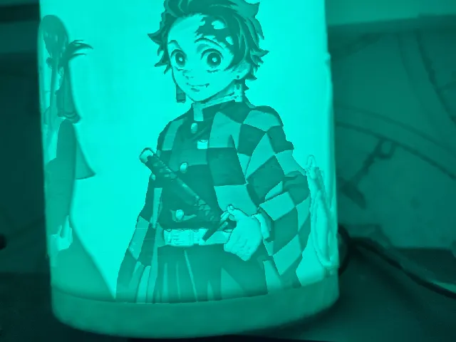 Lithophane customizable manga lamp [FreeCAD | parametric]