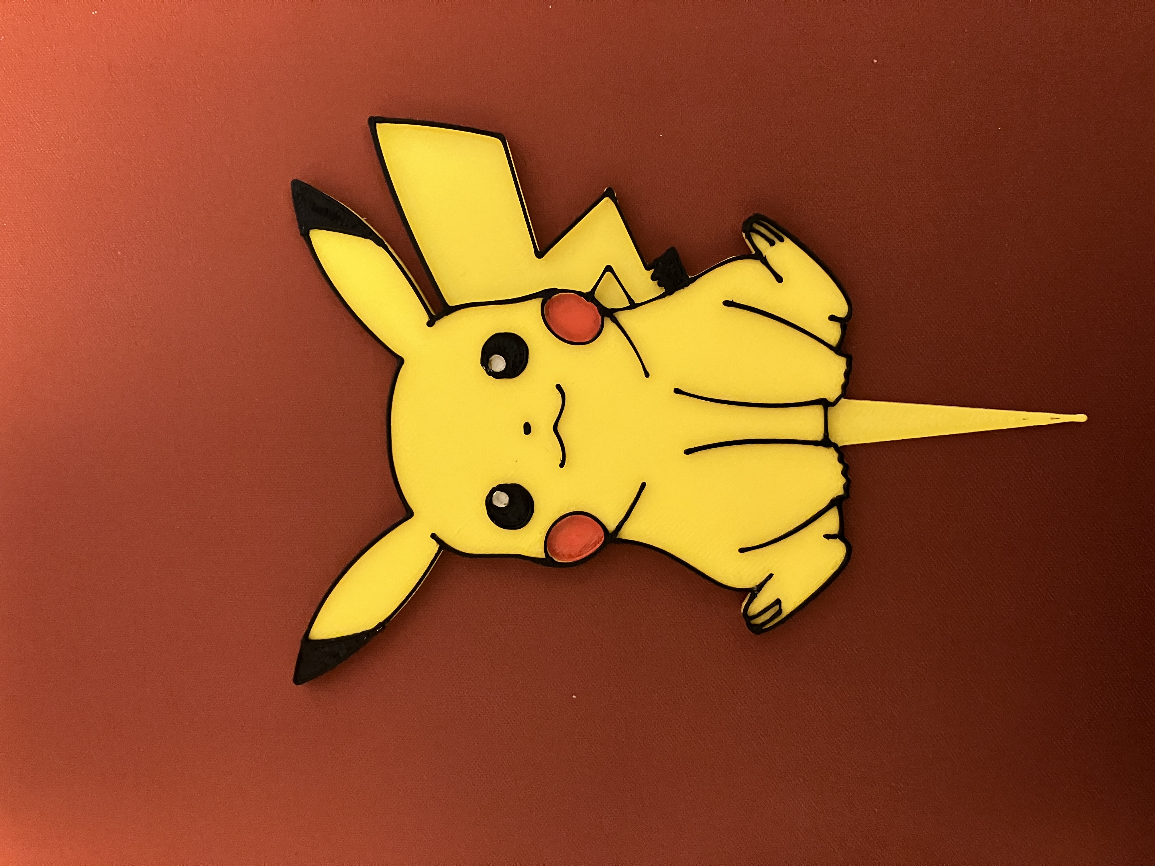 Pikachu cake topper