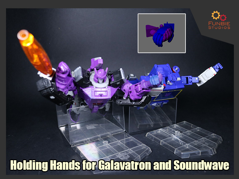 Holding Hands for Transformers Galvatron and Soundwave