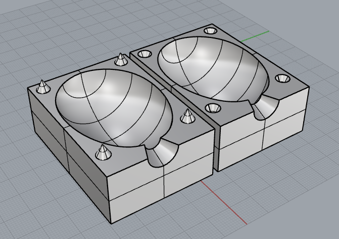 Form for eggs (gypsum)
