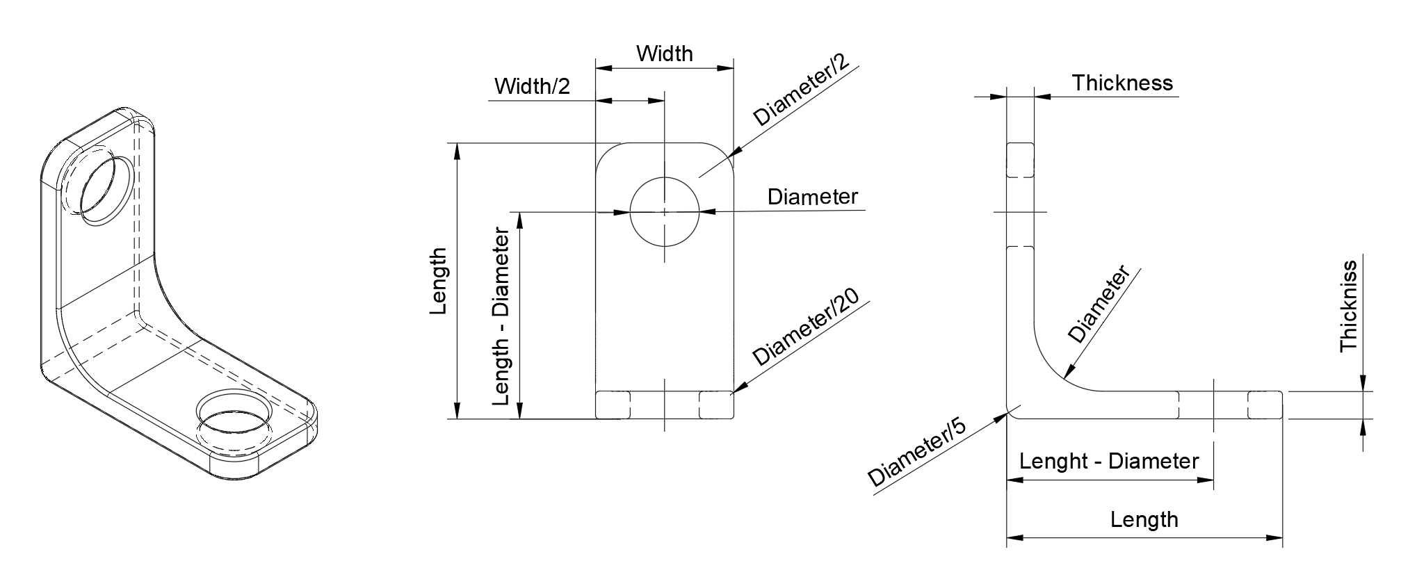 L-Bracket Design 1 (collection) by 3DMadLab | Download free STL model ...