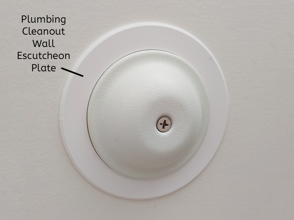 Plumbing Cleanout Wall Escutcheon Plate (cosmetic cover) 3D model
