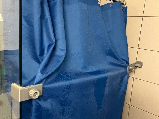 Shower Curtain Anti-Rebound Holder – 3D Printable no supports