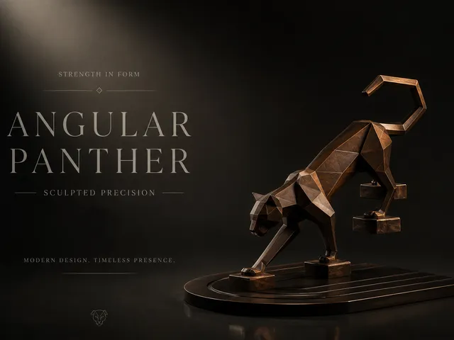 Angular Panther with Floating Stairs