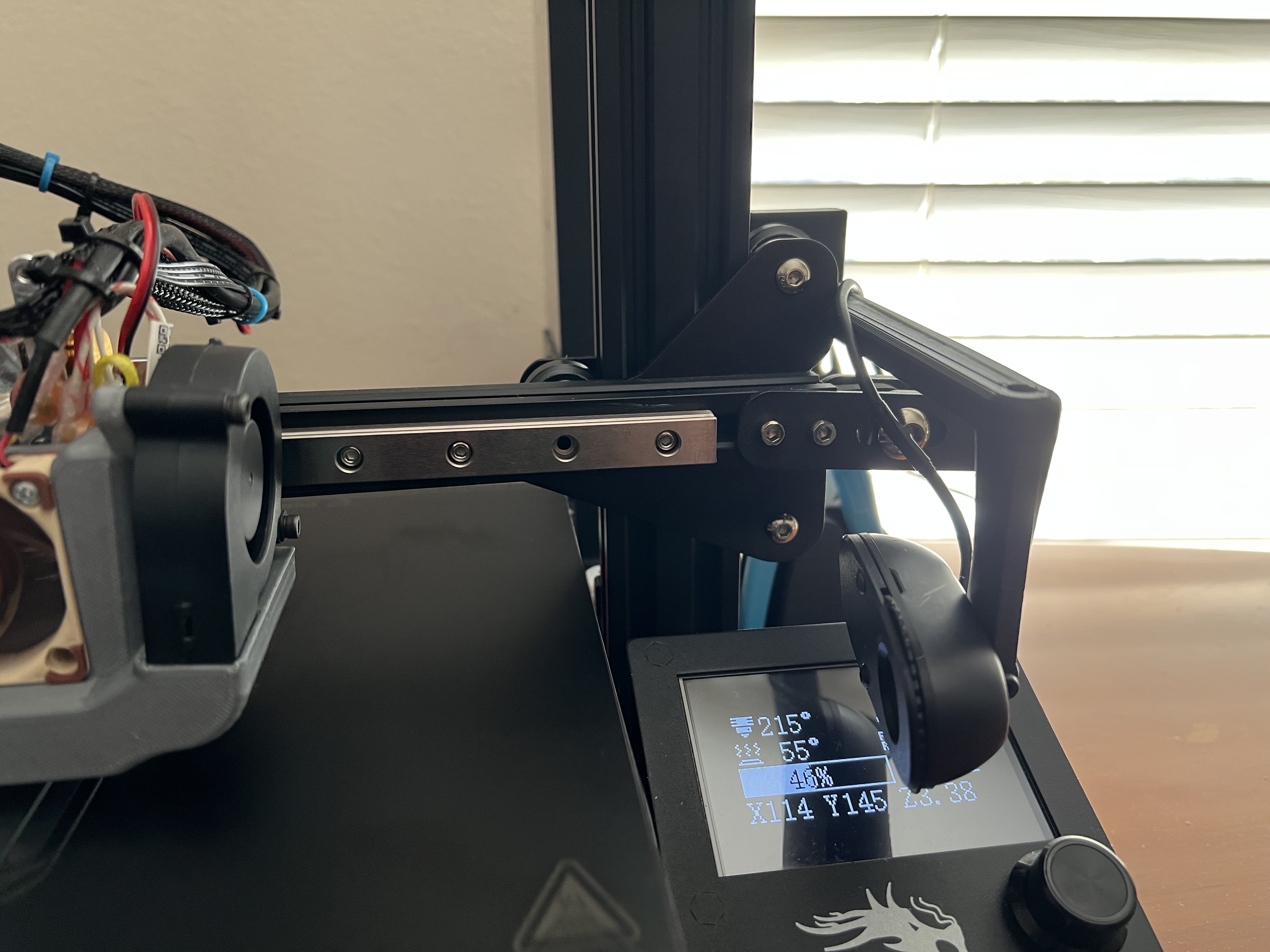 Ender 3 dual z webcam gantry mount