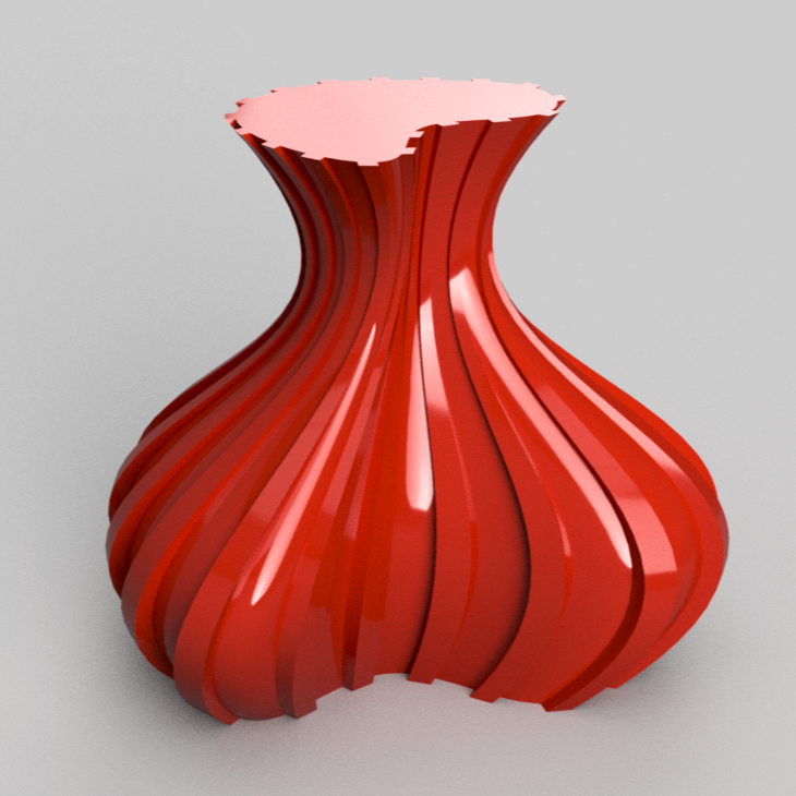 Striped Vase >003<
