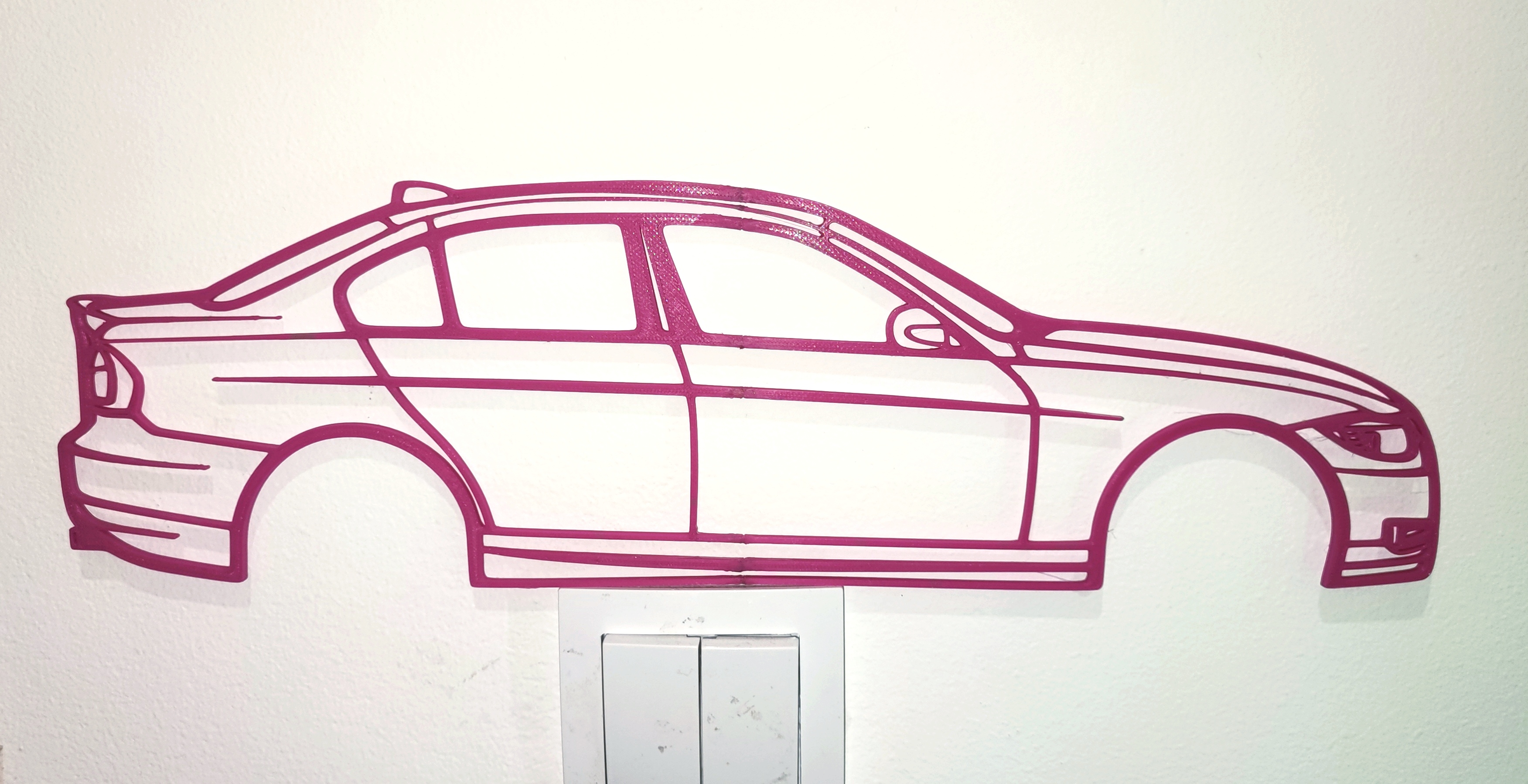 BMW E90 WallArt Silhouette Outline