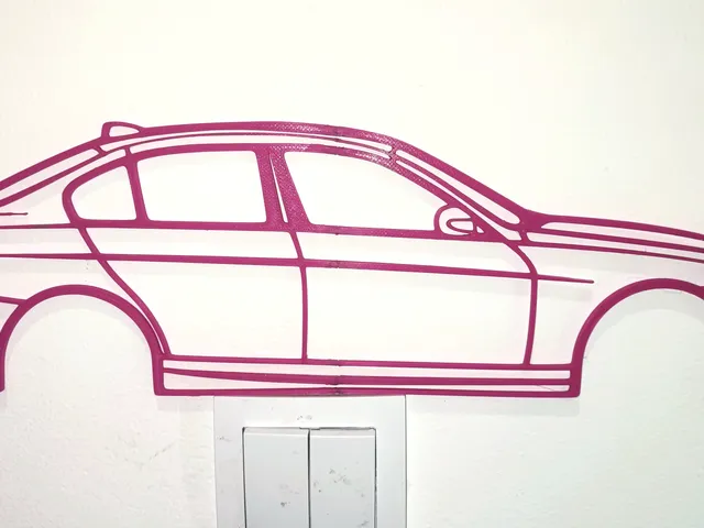 BMW E90 WallArt Silhouette Outline