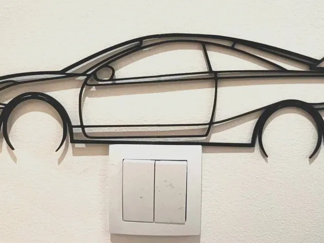 Toyota Celica WallArt Outline Silhouette