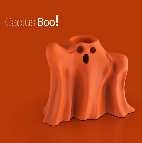 Cactus Planter BOO ! Holloween