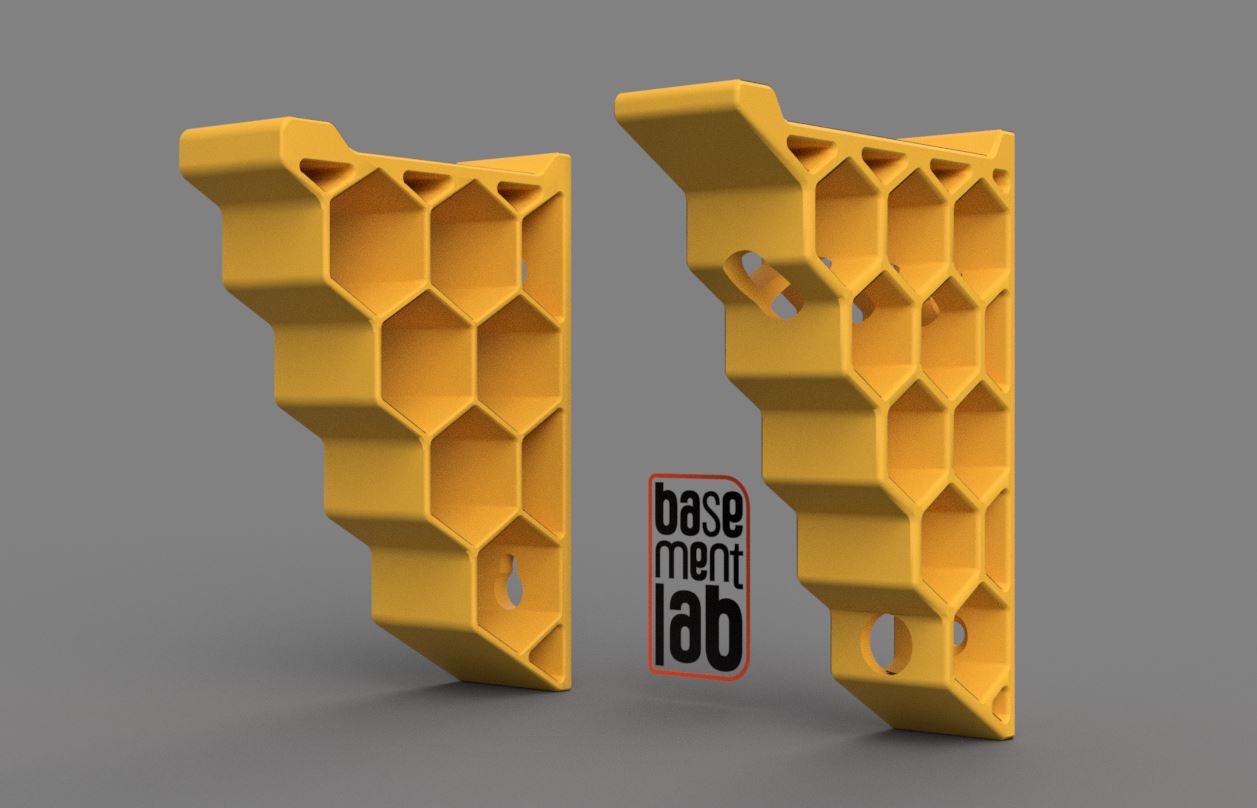 Wall Hooks Honeycomb Style - Ganci da parete con struttura a nido d'ape