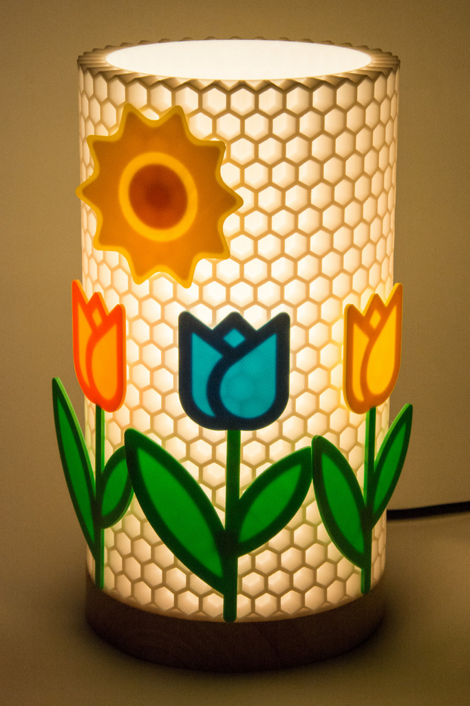 Spring honeycomb lamp add-ons