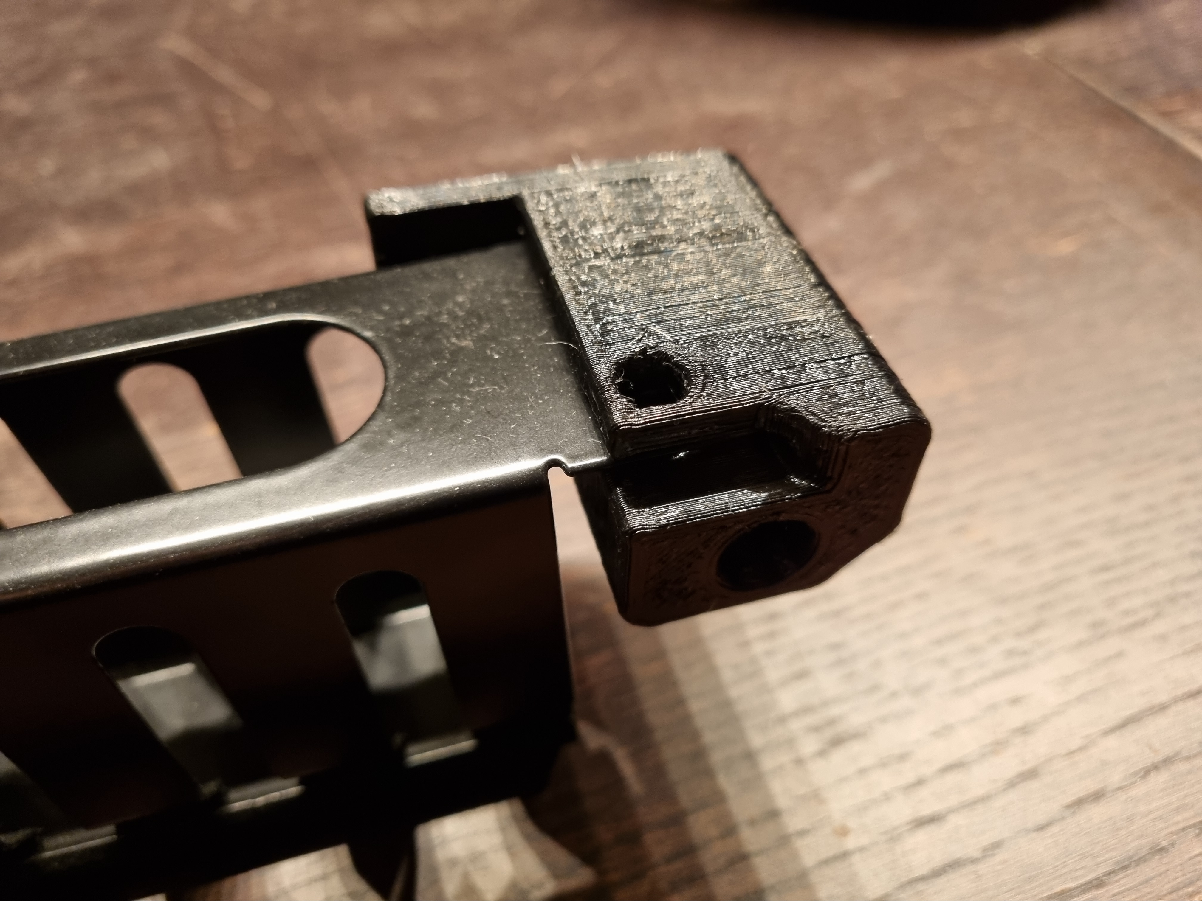 Vertical rack ear mount holders