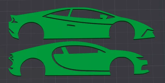 Supercar silhouette