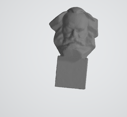 Low poly Karl Marx bust by Achilleas Kasmetlis | Download free STL ...