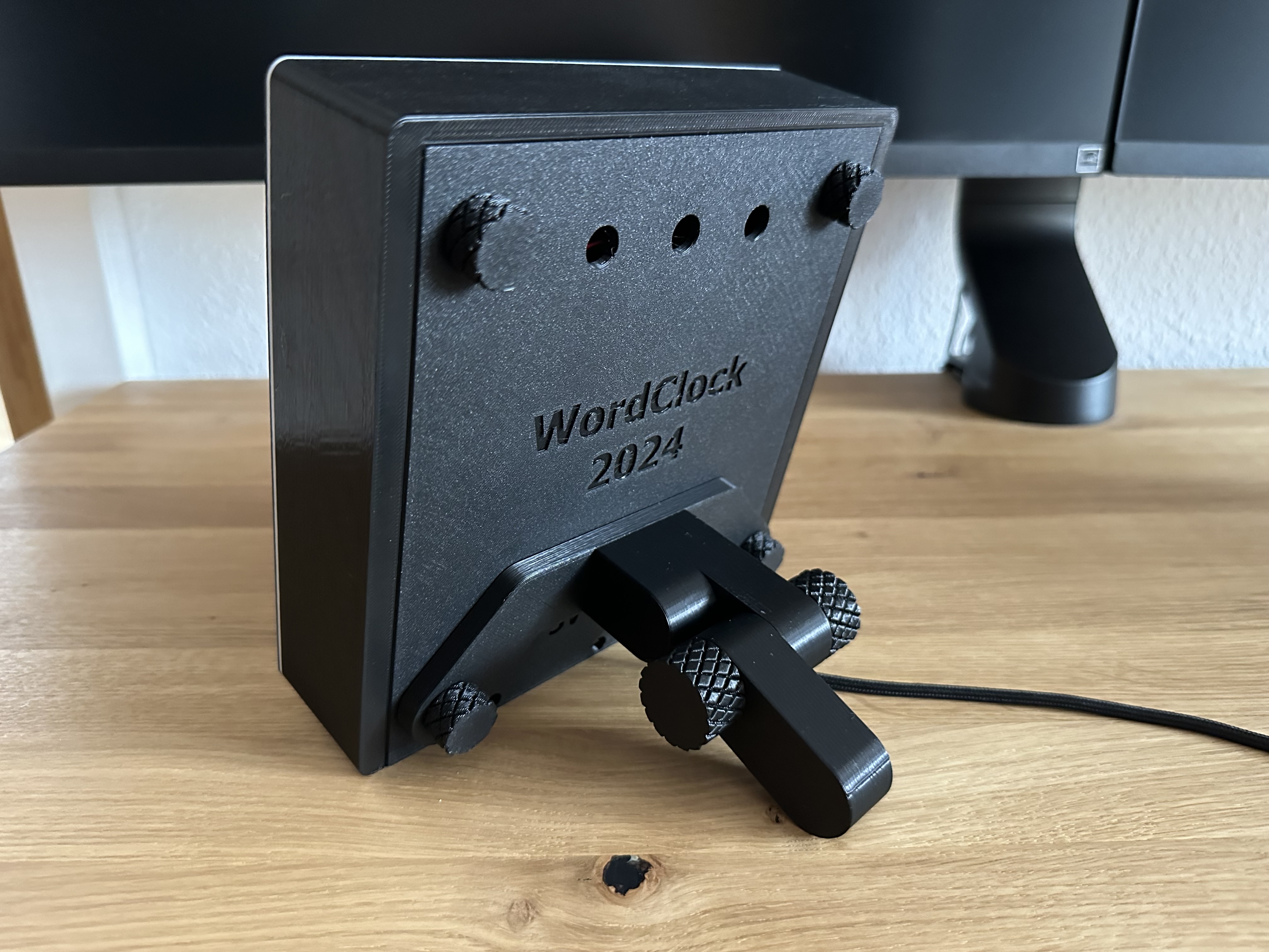 WordClock 2024/2025 desk holder/stand (16x8 & 16x16)