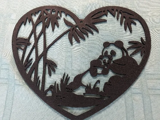Updated Panda heart Wall Art