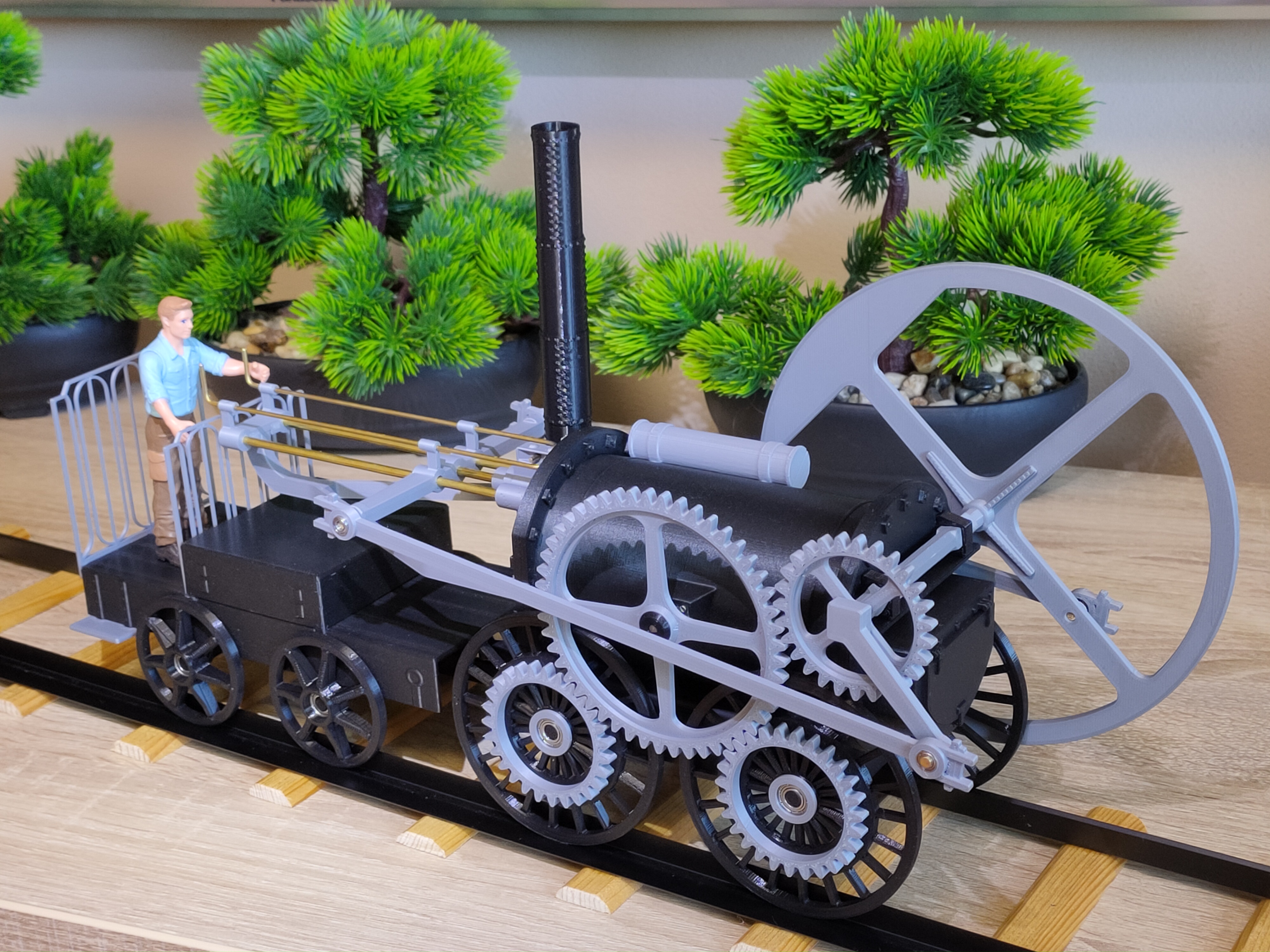 The first steam locomotive