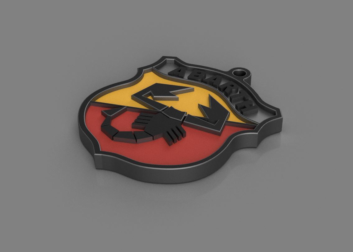 Abarth - Portachiavi Ufficiale Band, Nero - Foto 2