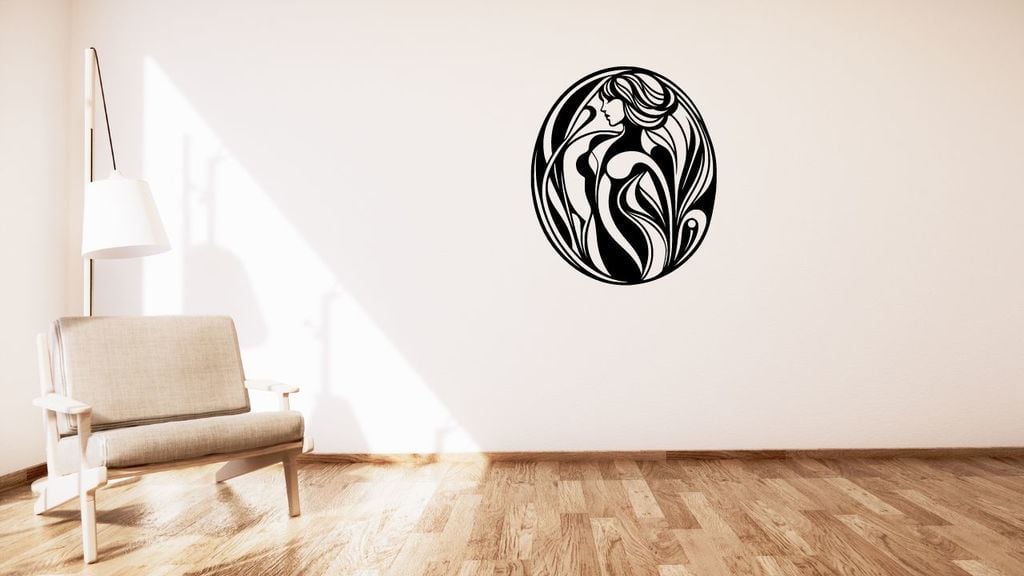 Silhouette of a woman / Silueta ženy wall or table decoration