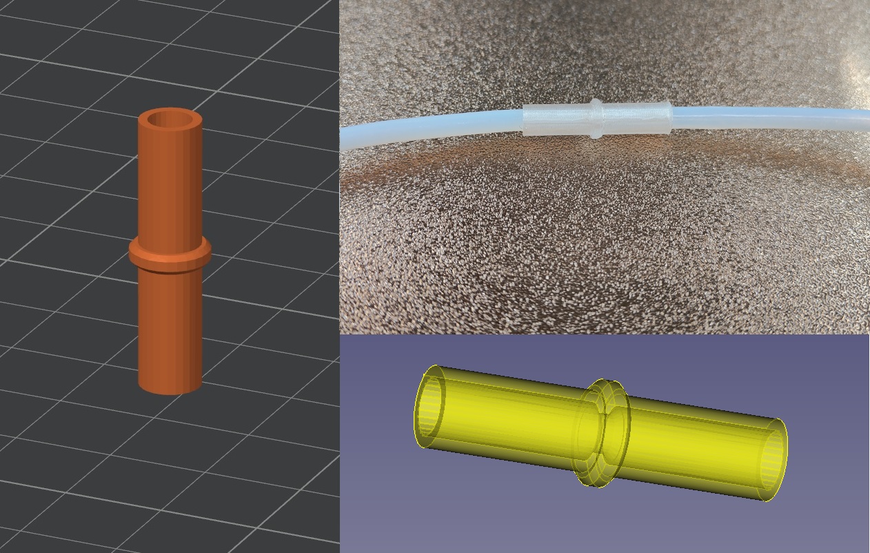 PTFE Connector Adapter 4mm Extension