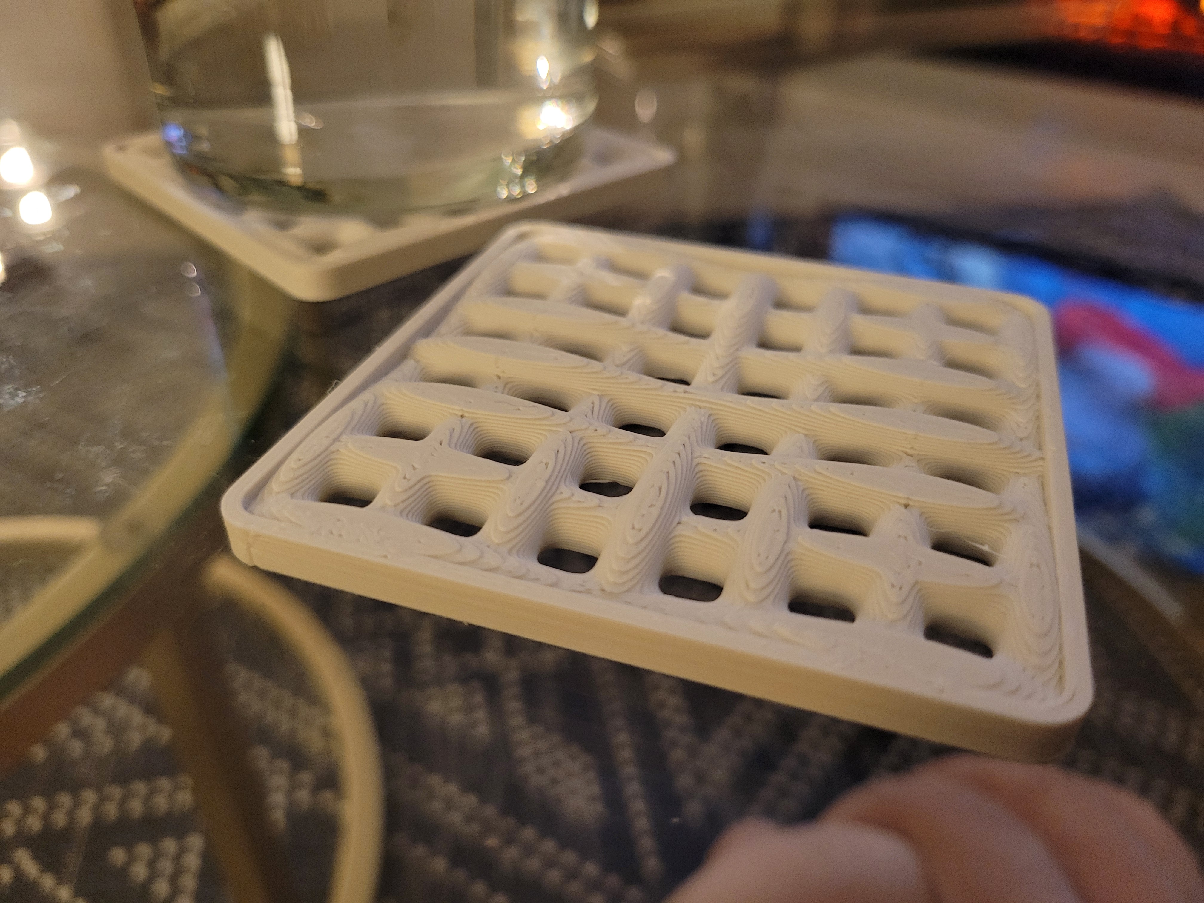 Miniatura 2 do modelo 3D 3D Woven Square Coaster
