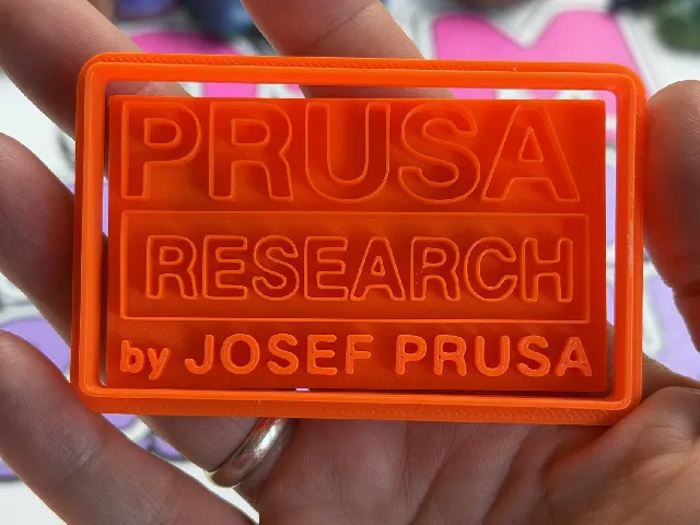 Prusa research logo cookie cutter + stamp