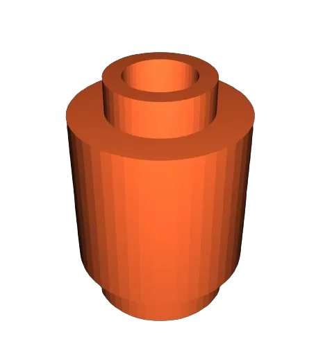 Round LEGO Brick (Real LEGO) by dokxtr | Download free STL model ...