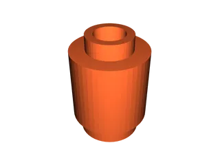 Round LEGO Brick (Real LEGO) by dokxtr | Download free STL model ...